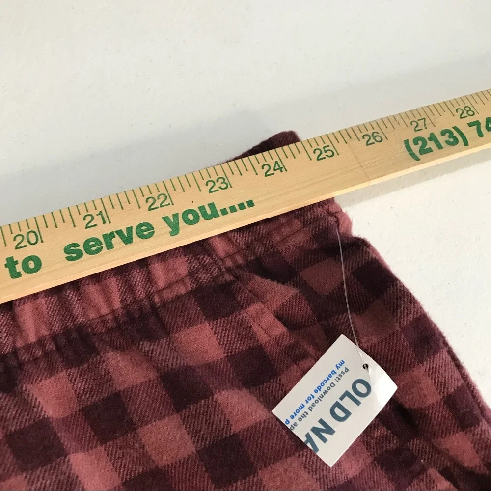 NWT Old Navy Double-Brushed Flannel Pajama Pants Men XXXXL 4XL Gingham Pockets